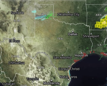 Texas Weather Doppler Radar Map