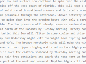 SWFL Area Forecast Weather Discussion