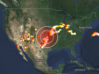 United States lightning radar map tracker