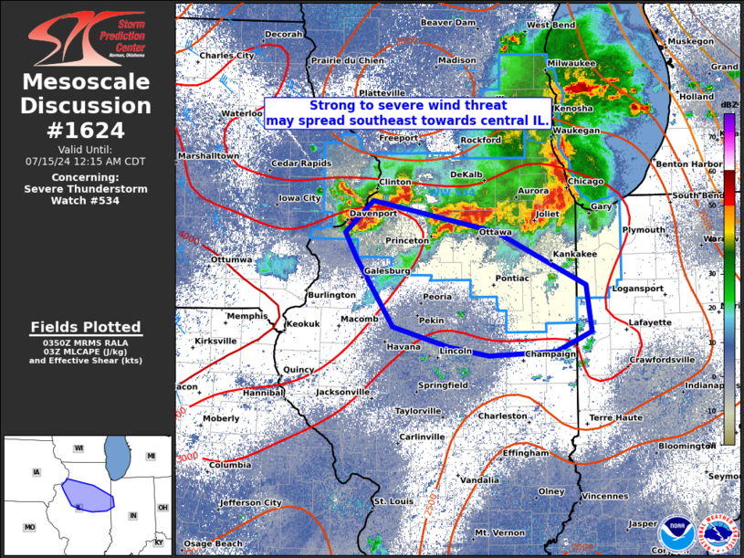 Storm Prediction Center Mesoscale Discussion 1624