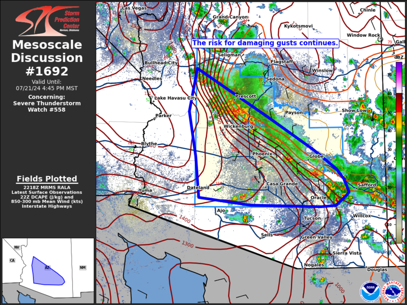 Storm Prediction Center Mesoscale Discussion 1692