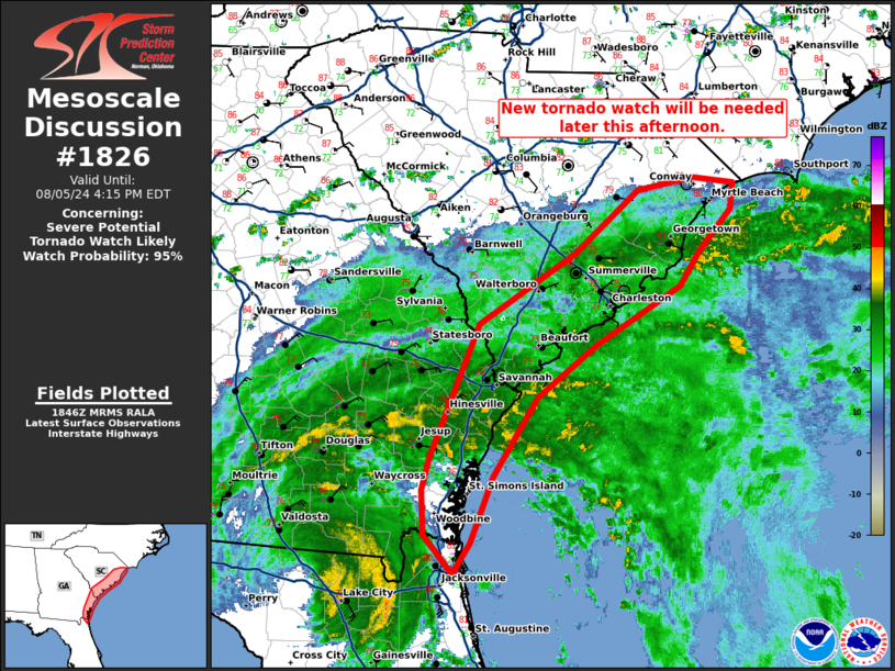 Storm Prediction Center Mesoscale Discussion 1826