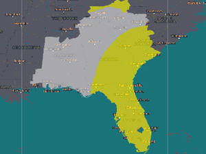 Tornado Threat Impact Map Legend