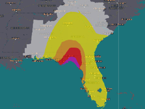 Hurricane Wind Impact Map