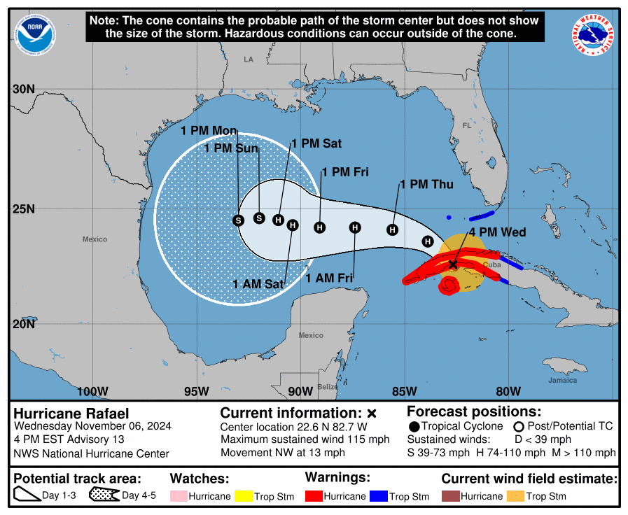 Rafael post late today – The Eyewall