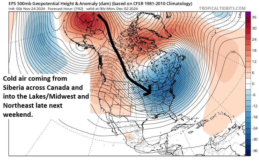 Winter about to come roaring into the Great Lakes, Midwest, and Northeast – The Eyewall