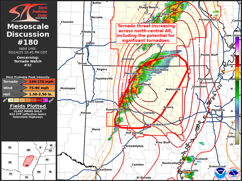 Storm Prediction Center Mesoscale Discussion 180