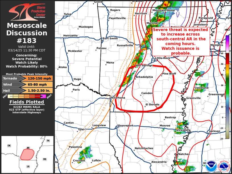 Storm Prediction Center Mesoscale Discussion 183
