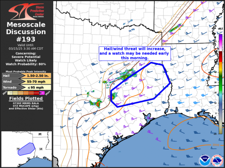 Storm Prediction Center Mesoscale Discussion 193