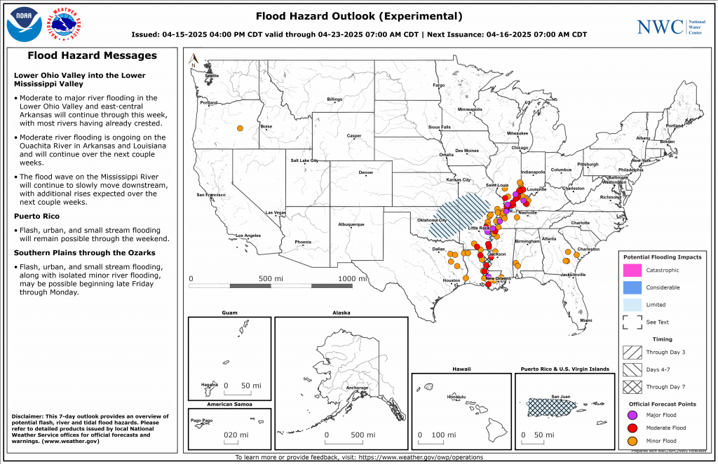 Spring heavy rain and flooding on the way to the Plains and parts of the Mid-South – The Eyewall