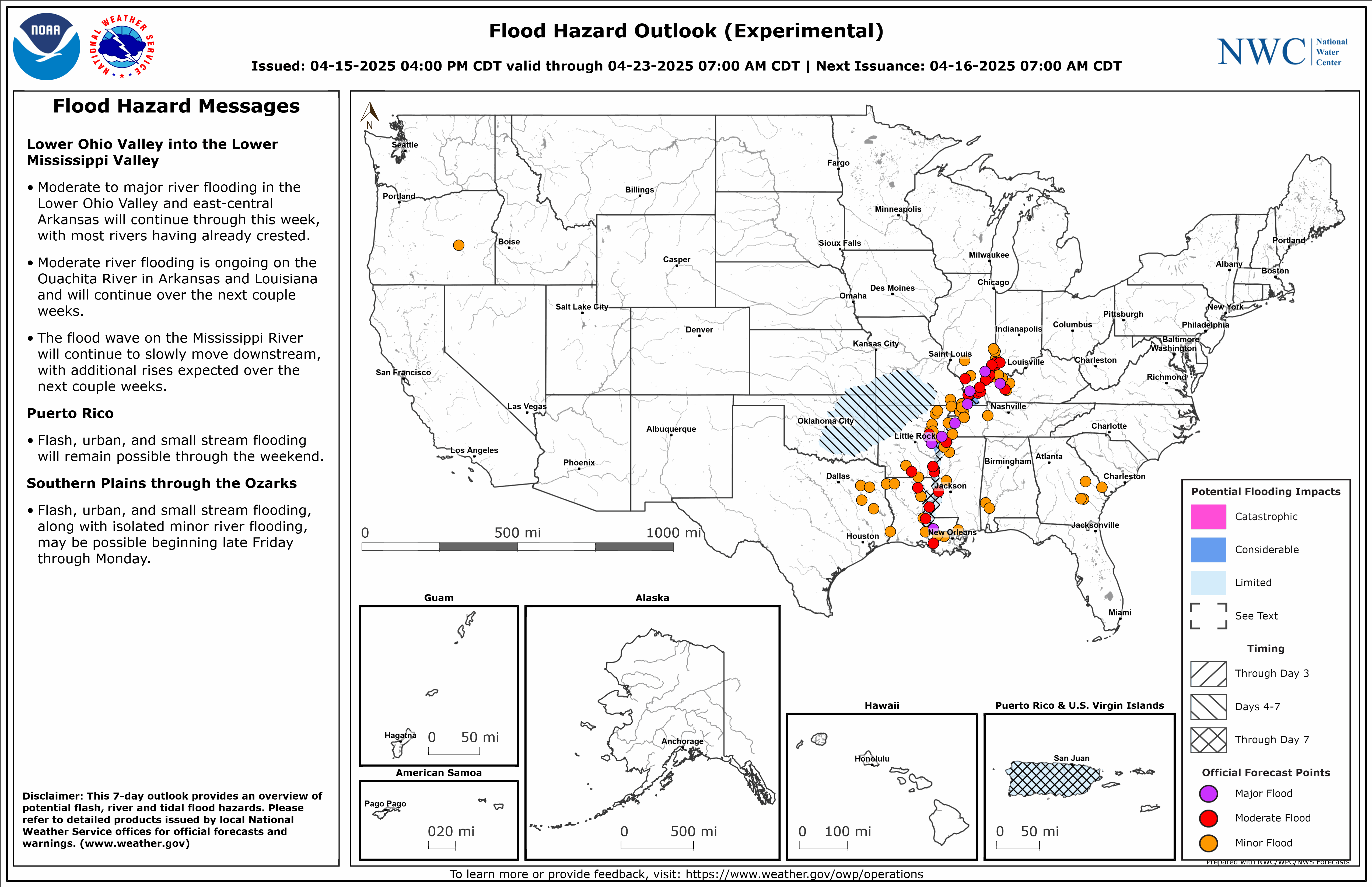 Spring heavy rain and flooding on the way to the Plains and parts of the Mid-South – The Eyewall
