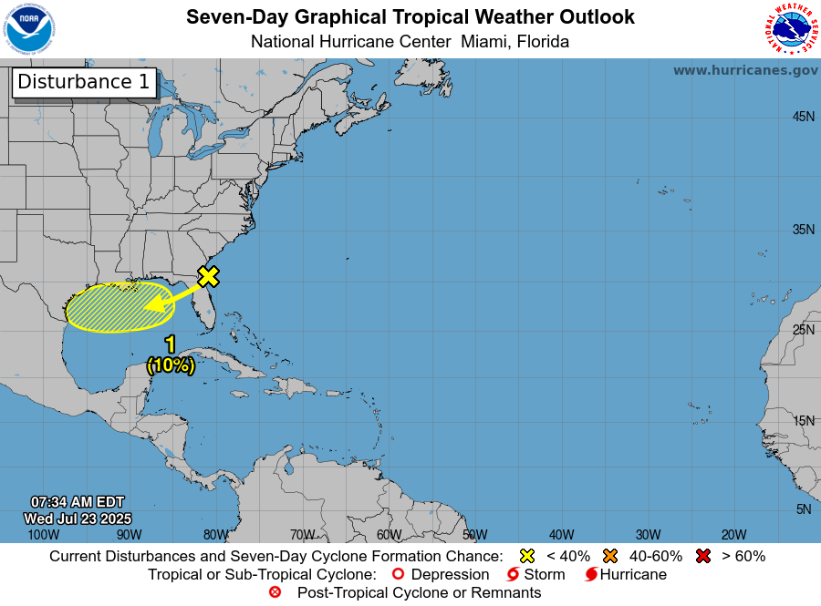 Checking up on the Gulf’s chances of development and investigating why so few record highs are forecast this week and next – The Eyewall