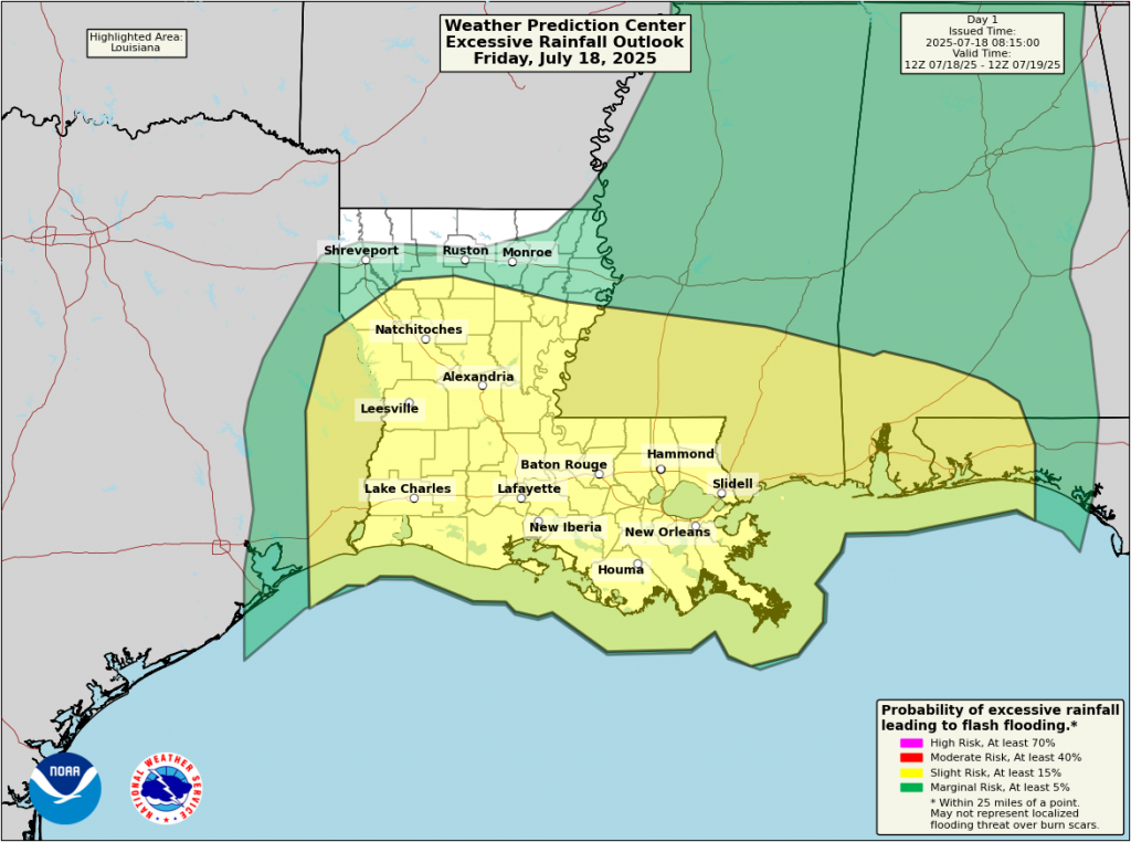 Flooding concerns for Louisiana, Virginia, Indiana as heat wave odds increase to close July – The Eyewall