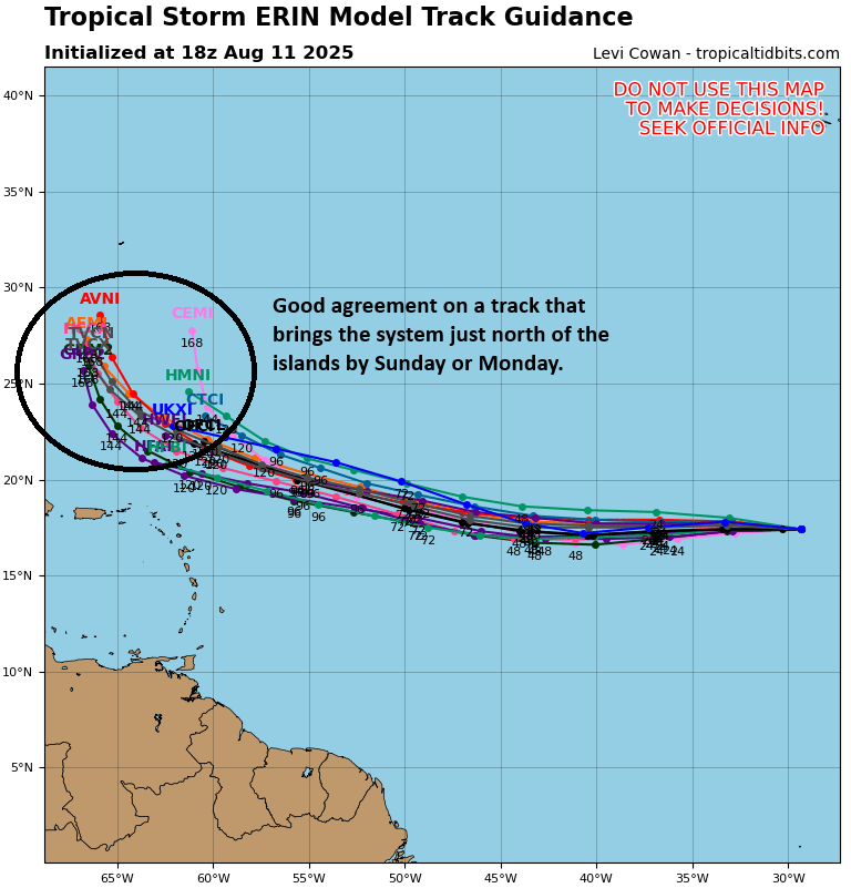 Tropical Storm Erin forms, and the forecast remains mostly the same – The Eyewall