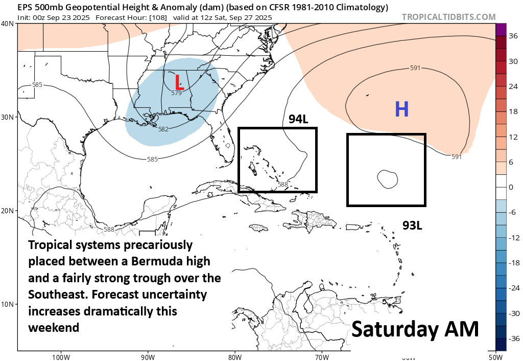 A delicate ballet will unfold in the southwest Atlantic over the next several days but the choreography is far from determined – The Eyewall