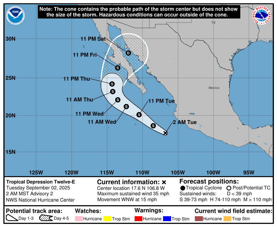 Atlantic development will proceed rather slowly this week, while a Pacific system may deliver rain to the Desert Southwest – The Eyewall