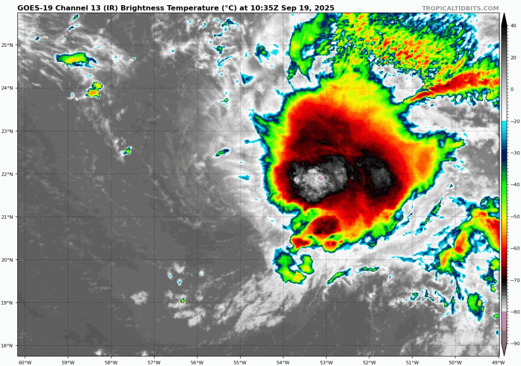 Gabrielle is doing well today, on the road to intensification in the open Atlantic – The Eyewall