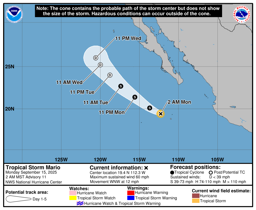 Modest Atlantic development possible, while Mario will aid in SoCal storm chances later this week – The Eyewall