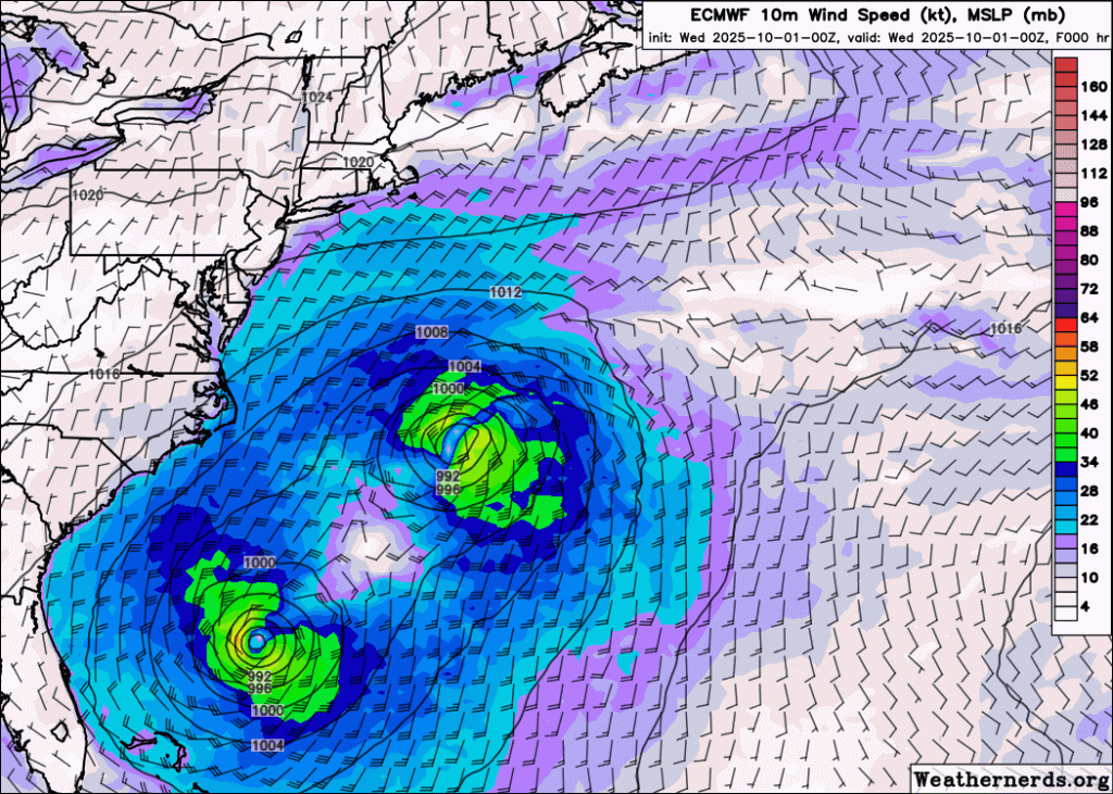 Imelda will plow through Bermuda tonight, while Humberto helps add fuel to Storm Amy in the UK – The Eyewall
