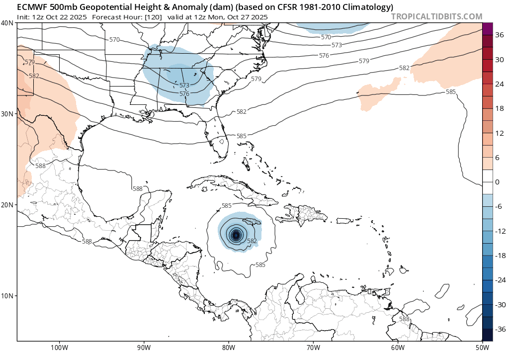 Melissa’s steadiness foretells a rather lengthy stay in the Caribbean, increasing the odds of explosive intensification later this weekend