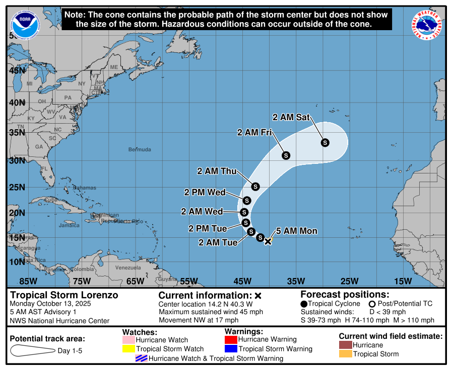 More Desert Southwest flooding possible today, strong storms in LA tonight, the nor’easter exits, and Lorenzo forms – The Eyewall