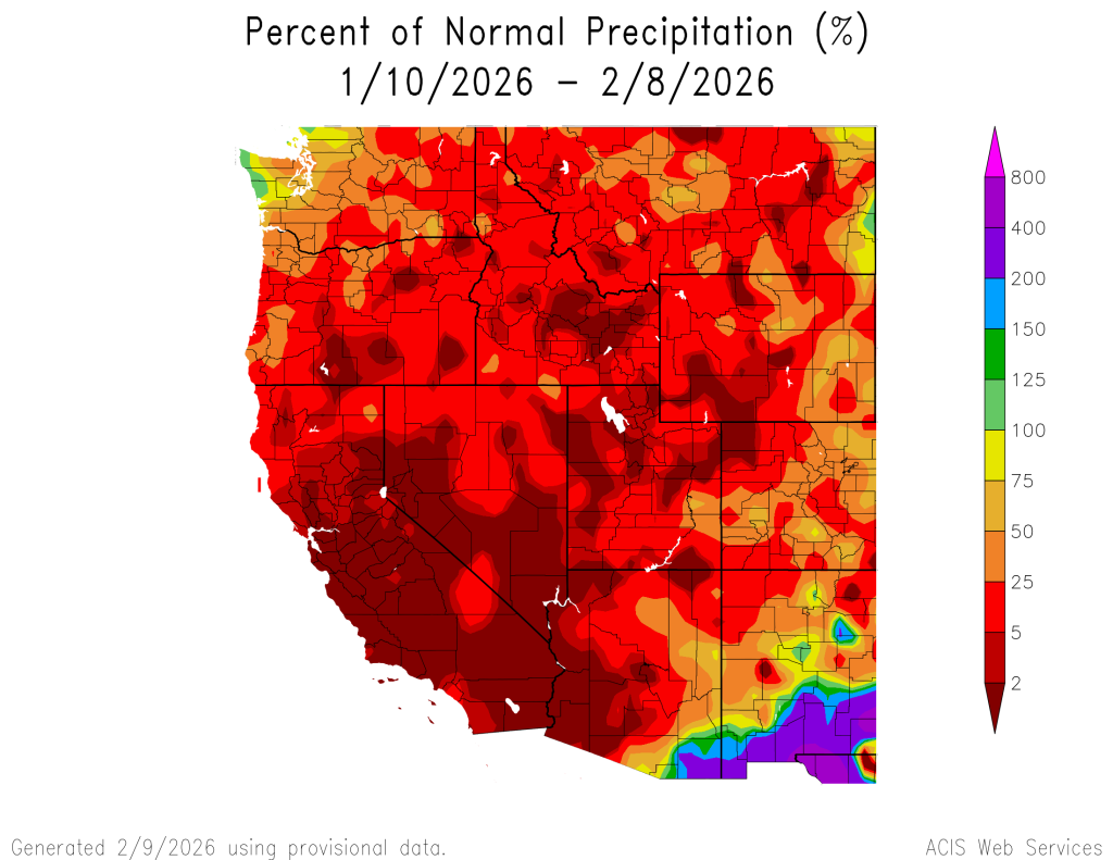 After a really dry start to 2026, the West will turn stormier over the next 10 days – The Eyewall