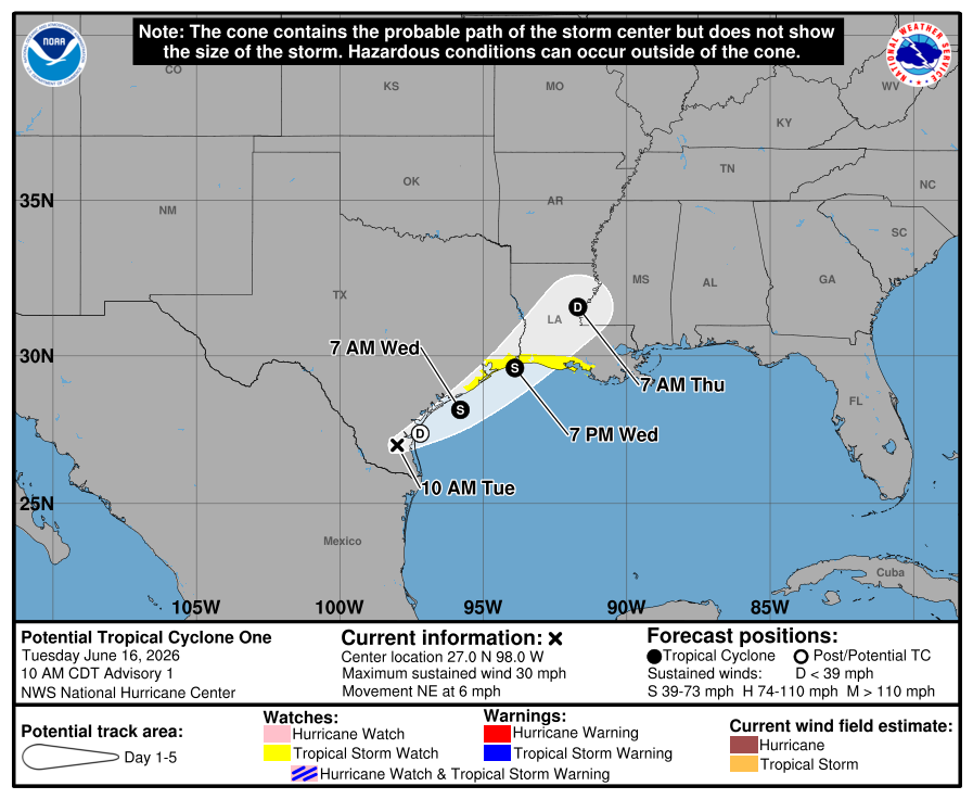 A depression or tropical storm is likely, but don’t be distracted, as this is primarily a major rainstorm for parts of the South – The Eyewall