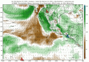 Pacific tropical moisture will assist heavy rain chances this weekend across the Southern U.S. – The Eyewall
