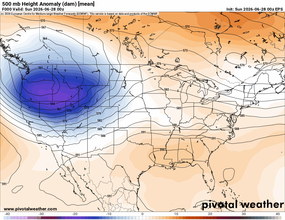 Table setting for the upcoming week: Heat, humidity in the East, thunderstorms and smoke in other places – The Eyewall