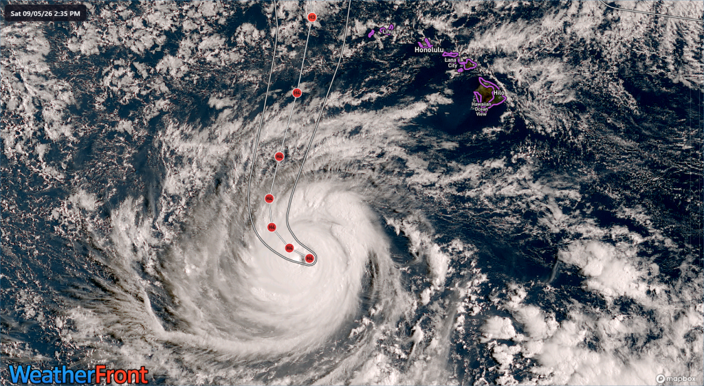 Lowell will impact the western Hawaiian Islands after Labor Day while Marie flings some rare September rain toward SoCal – The Eyewall