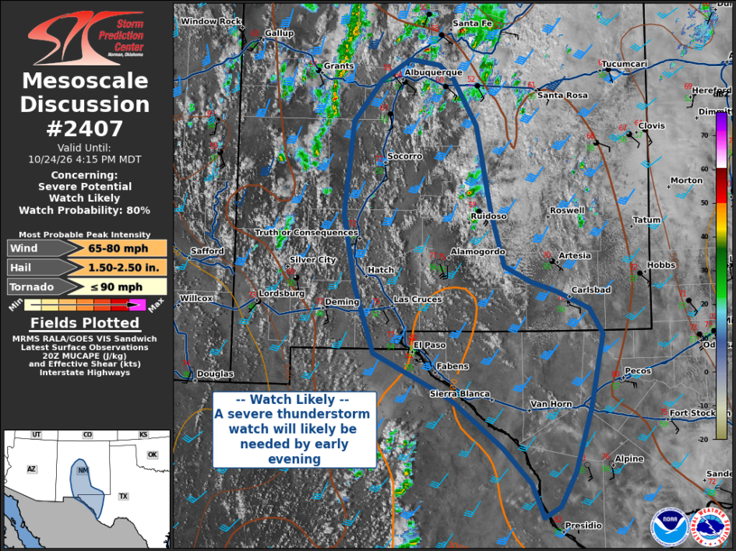 Storm Prediction Center Mesoscale Discussion 2407